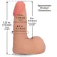 Фалоімітатор Doc Johnson The Realistic Cock ULTRASKYN - 5 Inch with Balls Vanilla