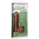 Фаллоимитатор Doc Johnson The Realistic Cock ULTRASKYN — 7 дюймов с яичками, цвет «Карамель»