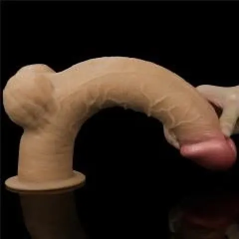 Фаллоимитатор — «Cock» с двухслойной ручкой, 12,5 дюймов, телесного цвета