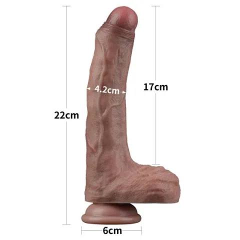 Фалоімітатор - Dual-Layered Silicone Cock 8.5
