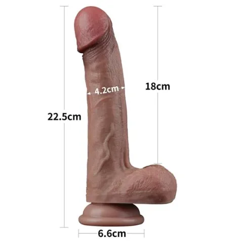 Фалоімітатор - Dual-Layered Silicone Cock 9