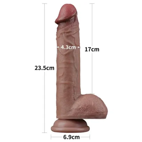 Фалоімітатор - Dual-Layered Silicone Cock 9