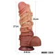 Фалоімітатор - Dual-Layered Silicone Cock With Rope 10.5
