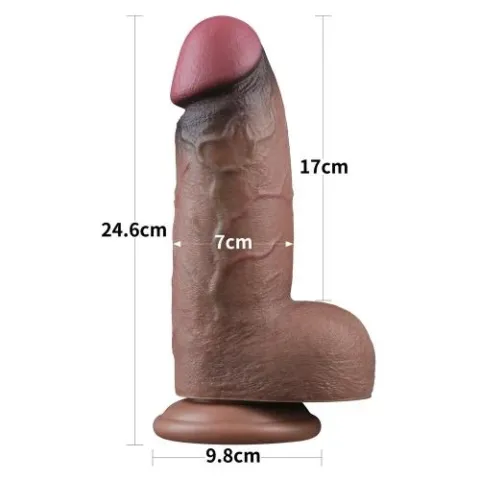 Фалоімітатор - Dual-Layered Silicone Cock XXL 9.5