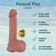Фаллоимитатор — Erospace Natural Play Silicone Dildo D1, 21 см