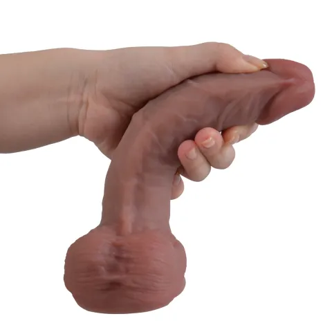 Фаллоимитатор — Erospace Natural Play Silicone Dildo D2, 20,6 см