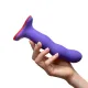 Фаллоимитатор Fun Factory BOUNCER, фиолетовый, шарики внутри, вибрация, диаметр 3,9 см