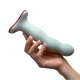 Фалоімітатор Fun Factory BOUNCER Light Green, кульки всередині, ефект вібрації, діаметр 3,9 см