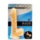 Фаллоимитатор с памятью формы на присоске ADDICTION — DAVID 8″ Silicone Dong, виброшарик в подарок