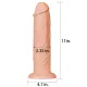 Фаллоимитатор — реалистичный длинный дилдо размера «King-Size», 11 дюймов, телесного цвета