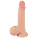 Фаллоимитатор — Nature Skin Dildo с подвижной оболочкой, 19 см