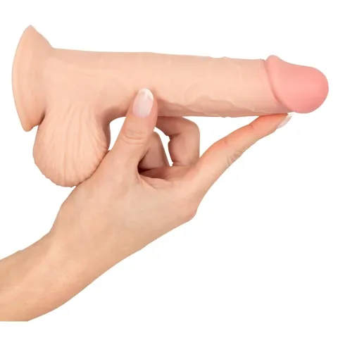 Фаллоимитатор — Nature Skin Dildo с подвижной оболочкой, 19 см