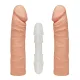 Фалоімітатор подвійний Doc Johnson The D - Double D - 16 Inch - ULTRASKYN, діаметр 4,4 см, Vack-U-Lo
