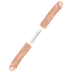Фалоімітатор подвійний Doc Johnson The D - Double D - 16 Inch - ULTRASKYN, діаметр 4,4 см, Vack-U-Lo