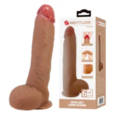 Фалоімітатор Pretty Love Mendel 10 Super Soft Liquid Silicone Dildo