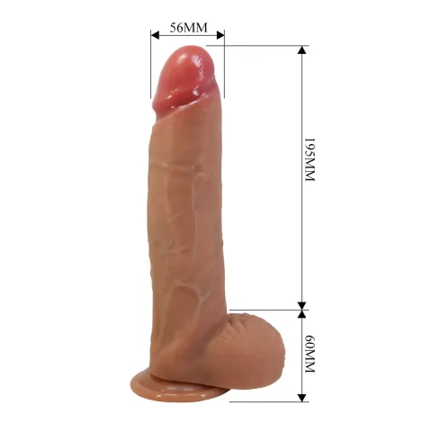 Фалоімітатор Pretty Love Mendel 10 Super Soft Liquid Silicone Dildo