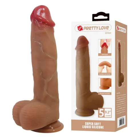 Фаллоимитатор — Pretty Love Orton 9.2, супермягкий дилдо из жидкого силикона