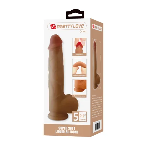 Фаллоимитатор — Pretty Love Orton 9.2, супермягкий дилдо из жидкого силикона