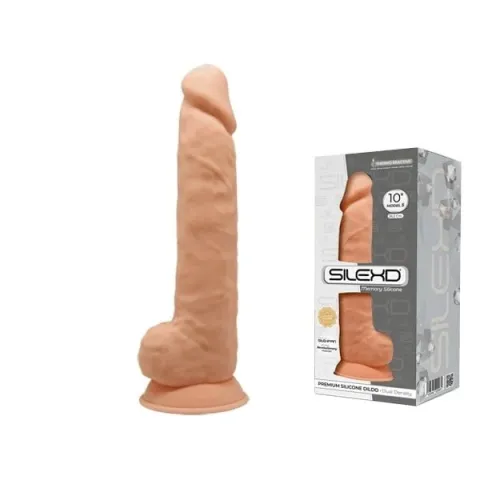 Реалистичный фаллоимитатор SilexD Arnold Flesh (MODEL 5, размер 10 дюймов), двухслойный, силикон + Silexpan