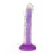 Светящийся в темноте фаллоимитатор ADDICTION Rave 8″, Glow in the Dark Dildo Purple Confetti, 20,3 см