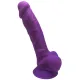 Фалоімітатор - Silexd Premium Silicone Dildo Model 1 Size 7, фіолетовий
