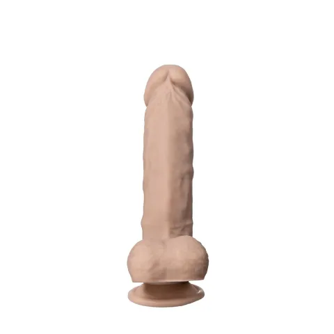 Фалоімітатор SilexD Tomas Real Skin Flesh MODEL 1, реалістичний, на присосці, діаметр 4,9 см
