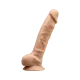 Фаллоимитатор SilexD Vetus Flesh (MODEL 1, размер 8 дюймов), двухслойный, силикон + Silexpan, диаметр 4,2 см