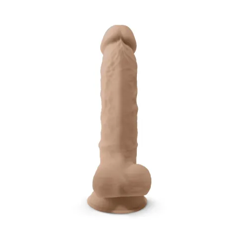 Фаллоимитатор SilexD Vetus Flesh (MODEL 1, размер 8 дюймов), двухслойный, силикон + Silexpan, диаметр 4,2 см