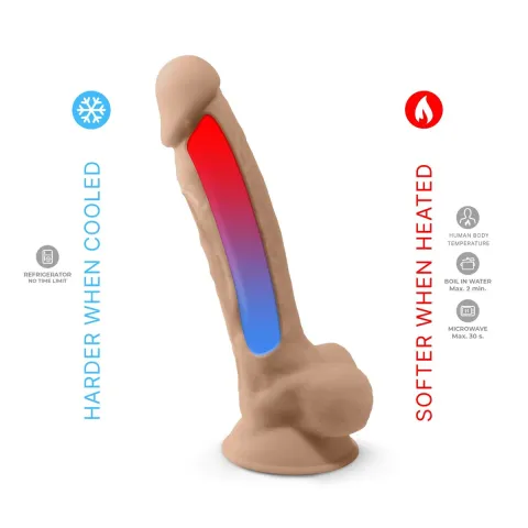 Фаллоимитатор SilexD Vetus Flesh (MODEL 1, размер 8 дюймов), двухслойный, силикон + Silexpan, диаметр 4,2 см