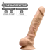 Фаллоимитатор SilexD Vetus Flesh (MODEL 1, размер 8 дюймов), двухслойный, силикон + Silexpan, диаметр 4,2 см