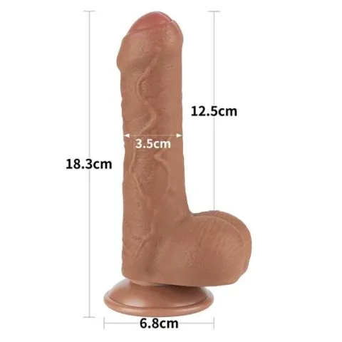 Фаллоимитатор — Sliding-Skin Dual Layer Dong 7