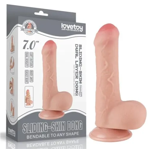 Фаллоимитатор — Sliding-Skin Dual Layer Dong 7