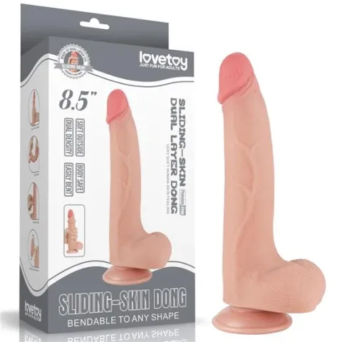 Фалоімітатор - Sliding-Skin Dual Layer Dong 8.5