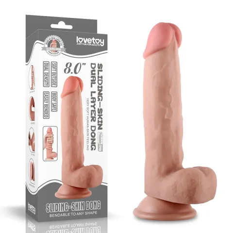 Фалоімітатор - Sliding-Skin Dual Layer Dong 8