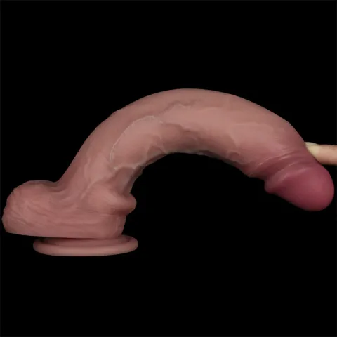 Фалоімітатор - Sliding Skin Pro II Dual Layer Silicone Dong 10