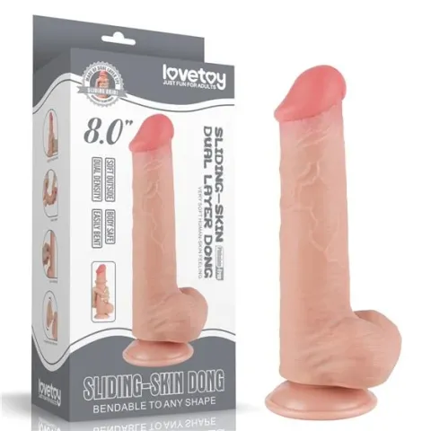 Фаллоимитатор — Sliding-Skin Dual Layer Dong 8
