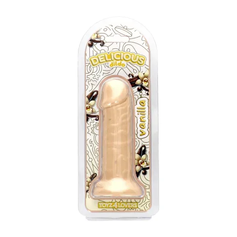 Фаллоимитатор с ароматом ванили — Toyz4lovers Delicious Dildo Vanilla, 15 см