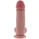 Фалоімітатор з мошонкою - Deluxe Dual Density Thick Dildo TPE 23 cm