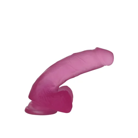 Фаллоимитатор с мошонкой — Jelly Studs Crystal Dildo Medium 7