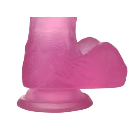 Фаллоимитатор с мошонкой — Jelly Studs Crystal Dildo Medium 7