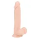 Фаллоимитатор с мошонкой — Nature Skin Medium Bendable Dildo