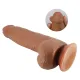 Фалоімітатор з мошонкою PRETTY LOVE - DRACO 9.2(233mm) Sliding Skin Series TPR, Suction base