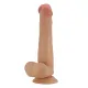 Фалоімітатор з мошонкою PRETTY LOVE TALLEN 8.7(220mm) Sliding Skin Series TPR, Suction base