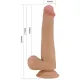Фалоімітатор з мошонкою PRETTY LOVE TALLEN 8.7(220mm) Sliding Skin Series TPR, Suction base