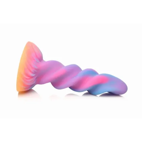 Фэнтезийный фаллоимитатор Creature Cocks Glow-in-the-Dark Unicorn Dildo, светящийся в темноте, 20,6 см