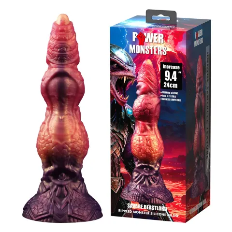 Фэнтезийный фаллоимитатор — Power Monsters Savage Beastlord, 24 см