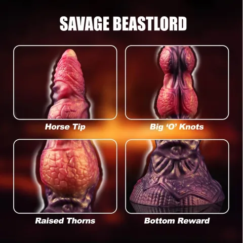 Фэнтезийный фаллоимитатор — Power Monsters Savage Beastlord, 24 см