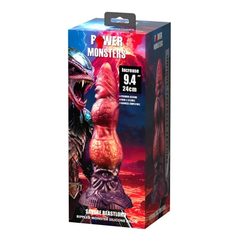 Фэнтезийный фаллоимитатор — Power Monsters Savage Beastlord, 24 см