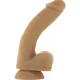 Гибкий фаллоимитатор на присоске ADDICTION — ANDREW 8″ Silicone Dong — Caramel, виброшарик в подарок