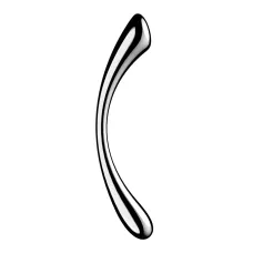 Металевий дилдо Satisfyer Cosmic Crest 1, двосторонній, можна нагрівати й охолоджувати